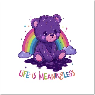 Life Is Meaningless  / Cute Nihilism Design Posters and Art